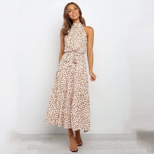 Midikleid mit gesprenkeltem Muster