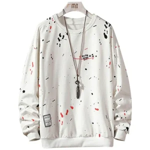 Herren-Sweatshirt ohne Reißverschluss mit Aufdruck