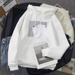 Damen-Hoodie mit Teddybär-Print